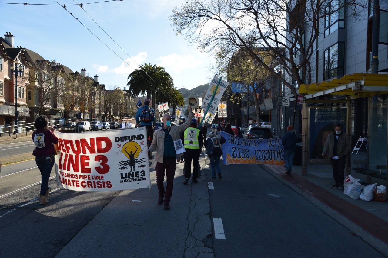 XRSFBay Confront Chase Bank in Solidarity with 'Stop Line 3' Indigenous Water Protectors in Minnesota:March 11th, 2021